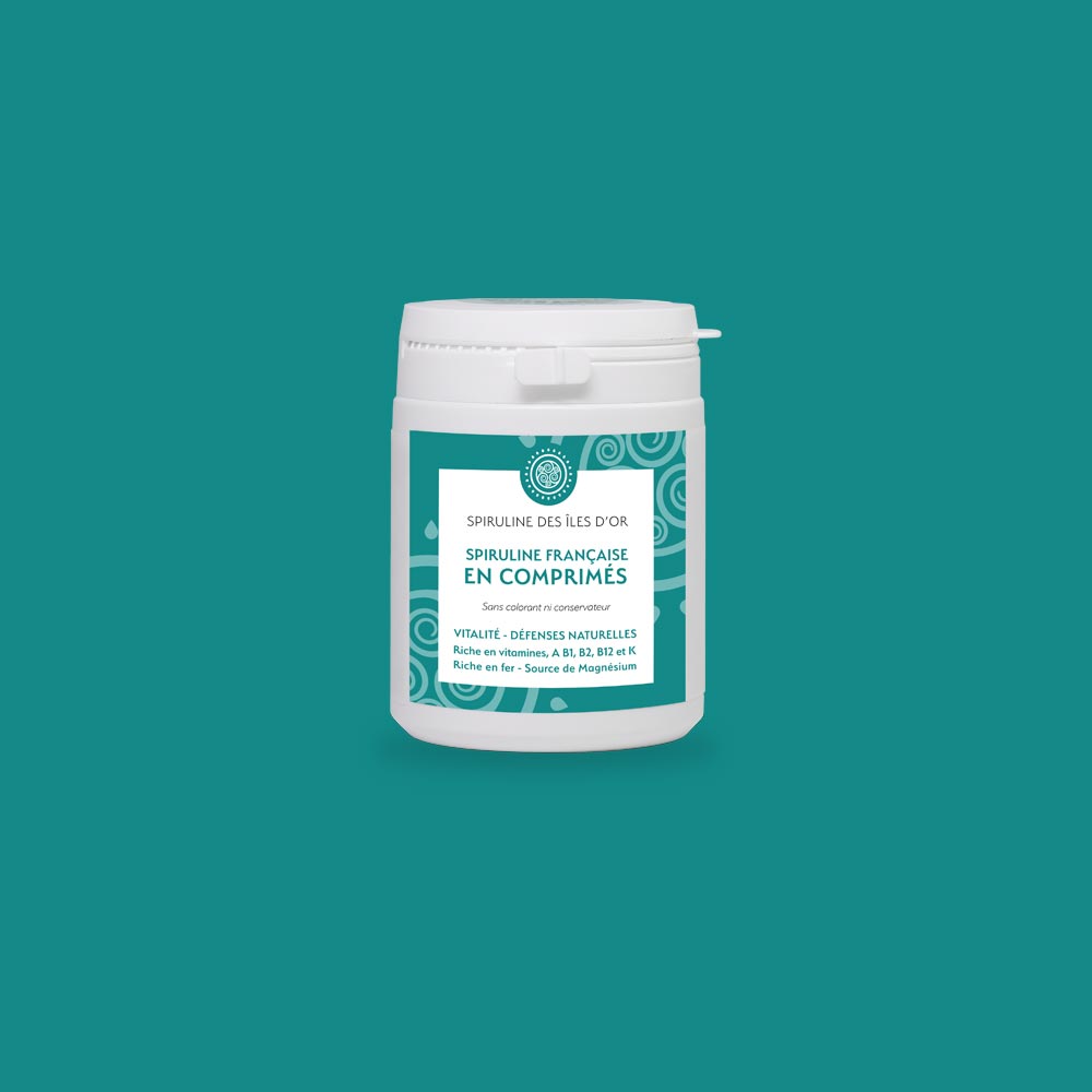 Spiruline BIO en comprimés pot 100 grammes
