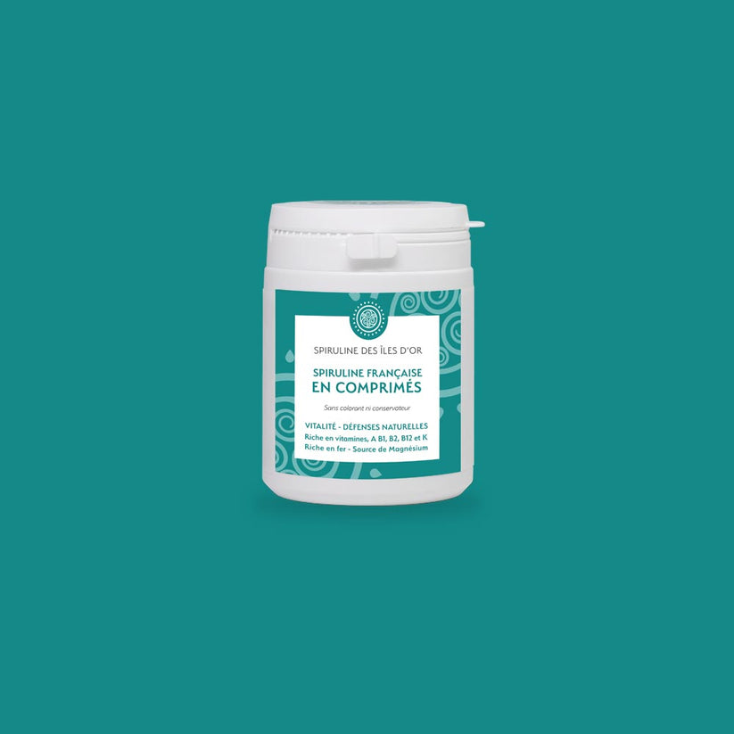 Spiruline BIO en comprimés pot 100 grammes