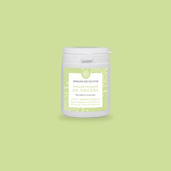 Spiruline BIO en poudre pot de 100 grammes Spiruline BIO en poudre pot de 100 grammes