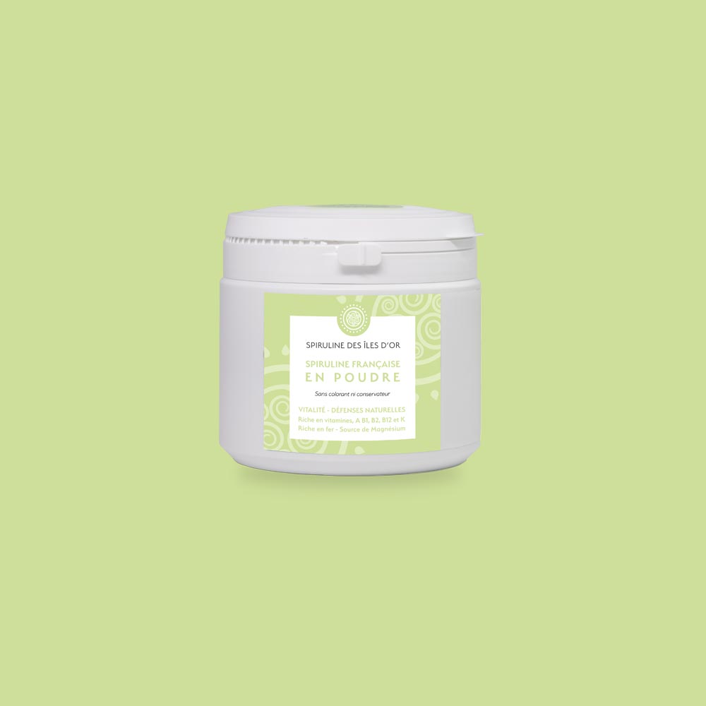 Spiruline BIO en poudre pot de 300 grammes
