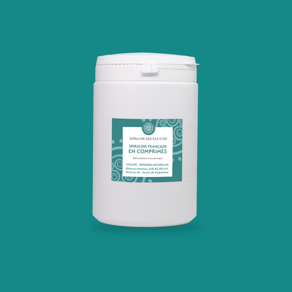 Spiruline BIO en comprimés pot 500 grammes