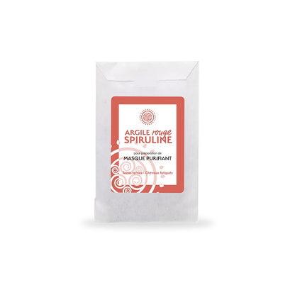 Masque purifiant spécial teints ternes & cheveux fatigués argile rouge et spiruline