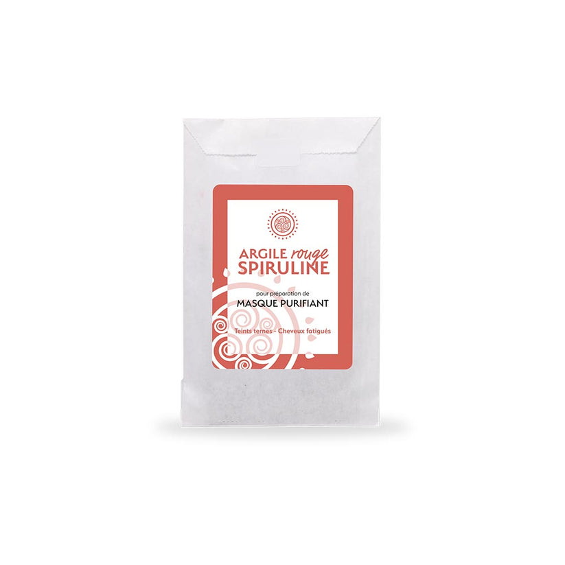 Masque purifiant spécial teints ternes & cheveux fatigués argile rouge et spiruline
