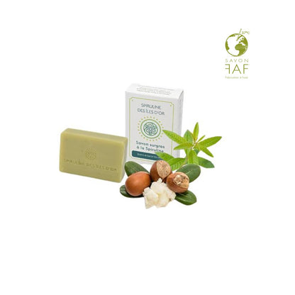 Savon surgras à la Spiruline fabriqué par la maison Maison Berthe Guilhem en Ariège