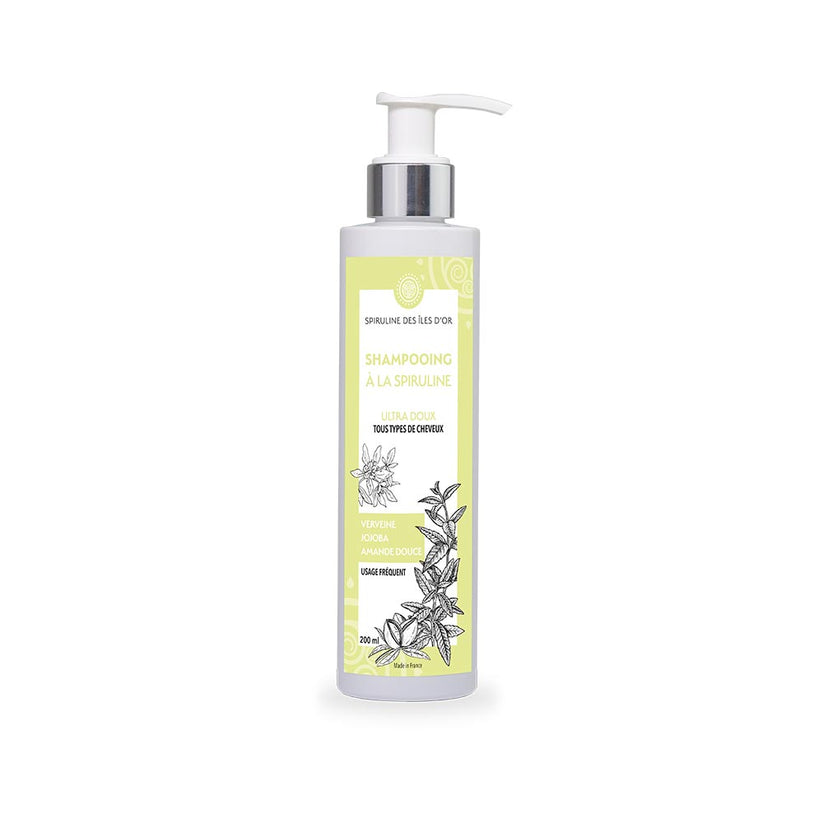 Shampooing ultra doux à la Spiruline fabriqué par la Maison Berthe Guilhem