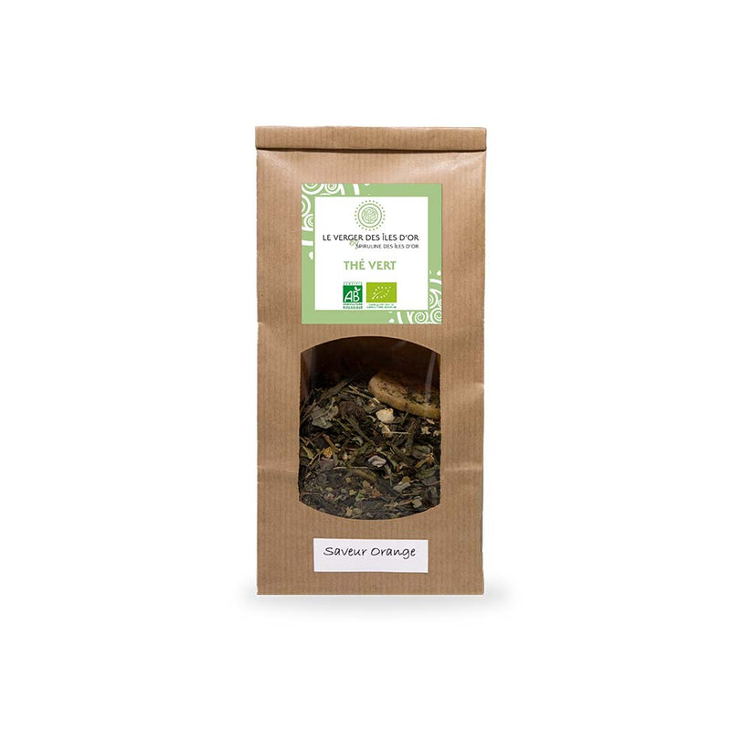 Thé Vert bio saveur Orange